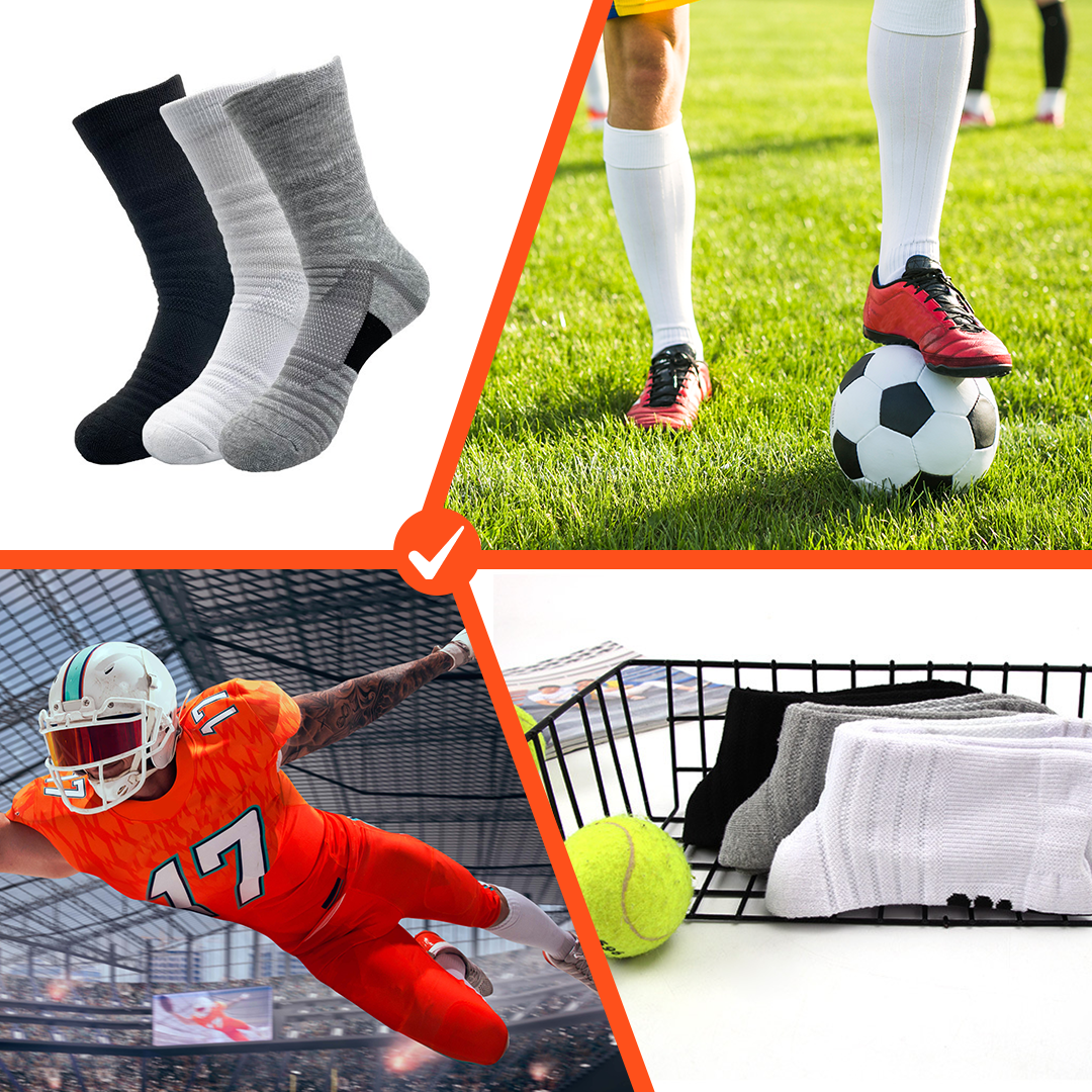 Breathable Sport Socks (3 pairs)