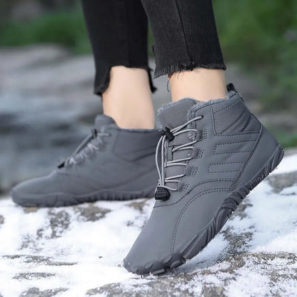 Arcticstep® Winter Pro - Warm & Fleece-Lined Women Barefoot Winter Shoes - Balobarefoot-Black-7-