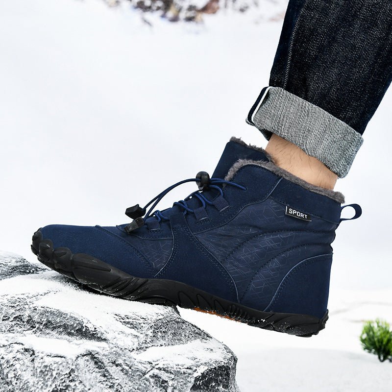 Black Forest Winter Barefoot Shoes - Balobarefoot-Blue-Men-7