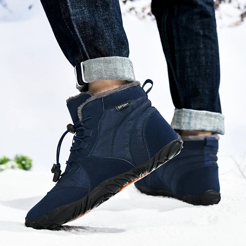 Black Forest Winter Barefoot Shoes - Balobarefoot-Blue-Men-7