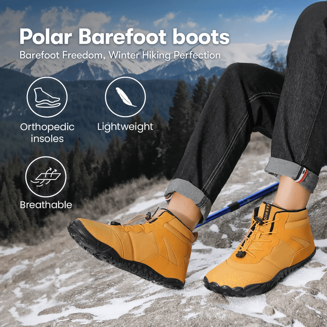 Polar - Zero-Drop Barefoot Winter Boots Women - Balobarefoot-Black-7-